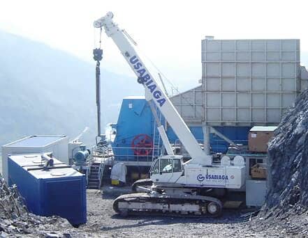 法國(guó)馬賽時(shí)產(chǎn)1000噸粗碎砂石骨料加工生產(chǎn)線(xiàn)